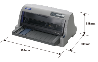 產(chǎn)品外觀尺寸 - Epson LQ-80KFⅡ產(chǎn)品規(guī)格